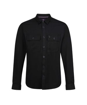 65% Katoen, 30% Polyester, 5% Elastaan. Stof: Zachte aanraking. Ontwerp: Kenteken, eenvoudig. Zakken: 2 borstzakken, geruit, met knoop. Sluiting: Knoopsluiting. Manchet: Dubbele knoop. Mouwtype: Met lange mouwen. Hem: Afgerond. Halsuitsnijding: Omgeslagen kraag. Stoftechnologie: Lichtgewicht. Gemerkte knopen. 230gsm. M: 40 in.