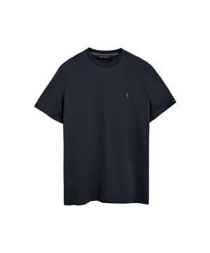 Dieses markante T-Shirt mit kurzen Ärmeln definiert das Konzept des Basic neu. Sein Baumwollstoff bietet ein angenehmes und atmungsaktives Tragegefühl, das sich ideal für den Alltag eignet. Die reguläre Passform und der gerippte Rundhalskragen sorgen für einen tadellosen Sitz. Details wie das farblich abgestimmte Nahtband und die exklusive, in dem ikonischen Rigby Go Logo inspirierte Rigby Best Stickerei auf der Brust verleihen ihm einen stilvollen Charakter.