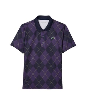 94% Gerecycleerd Polyester, 6% Elastaan. Ontwerp: Argyle, Geborduurd logo, Bedrukt. Bevestiging: Trek aan de achterkant. Mouwtype: Korte mouwen. Halsuitsnijding: Omgeslagen kraag. Stoftechnologie: Ultra Droog, UV-bescherming. 3 knopenlijst. Zonneschatting: UPF 50+. Geschikt: Regelmatig. 10 VK: 33 in.