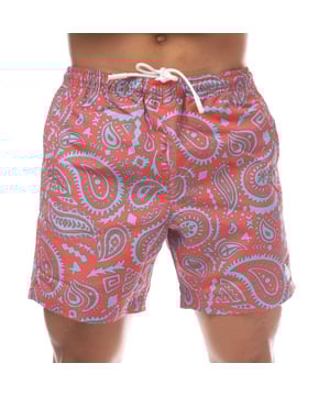 100% Polyester. Ontwerp: All-over print, Logo, Paisley. Zakken: 2 Zijzakken. Bevestiging: Pull-On. Splitjes opzij. Tailleband: Koord, Elastisch.