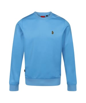 94% Polyester, 6% Elastaan. Stof: Zachte aanraking. Ontwerp: Geborduurd logo, Effen. Hem: Ribben. Halslijn: Crew Neck, Ribbed. Mouwtype: Met lange mouwen. Manchet: Ribbel. Bevestiging: Trek aan de achterkant. M: 40 in. L: 42 in. XL: 44 in. XXL: 46 in.