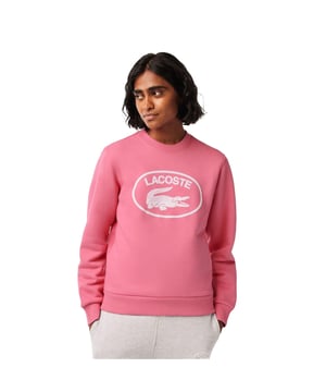 Elastan, Bio-Baumwolle. Gewebe: angerautes Fleece. Design: Logo. Gewebetechnik: langlebig. Saum: Anliegend. Rundhalsausschnitt, gerippt. Bündchen: Anliegend. Langärmlig. Passform: Lose. Zum Überziehen. 30 DE: 78,74 cm. 32 DE: 81,28 cm. 34 DE: 86,36 cm. 36 DE: 88,9 cm. 40 DE: 99 cm.