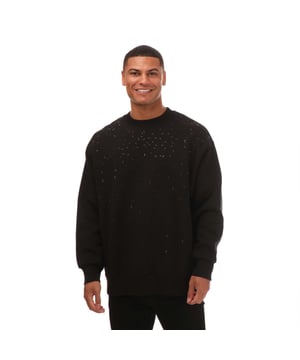 85% Baumwolle, 15% Polyester. Design: Verziert. Rundhalsausschnitt, gerippt. Langärmlig. Bündchen: gerippt. Passform: Lose. Zum Überziehen. S: 96,52 cm. M: 102 cm. L: 112 cm. XL: 121,92 cm. XXL: 132 cm.