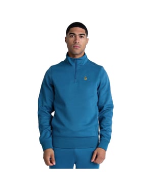 94% Polyester, 6% Elastaan. Ontwerp: Geborduurd logo, Effen. 290gsm. Hem: Ribben. Hals: Trechterhals. Mouwtype: Met lange mouwen. Manchet: Ribbel. Schouderjuk. Zakken: 2 Zijzakken. Sluiting: Pull Over, Kwart Rits. S: 38 in. M: 40 in. L: 42 in.