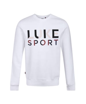 100% Katoen. Stof: Fleece. Ontwerp: Tekst. Hem: Ribben. Halslijn: Crew Neck, Ribbed. Mouwtype: Met lange mouwen. Manchet: Ribbel. Bevestiging: Trek aan de achterkant. S: 38 in. M: 40 in.