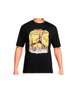 CAMISETA HOMBRE M J NC COMIC SS CREW NEGRO