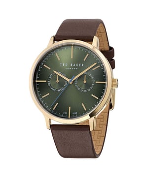 Practical, hardwearing and reliable watches from Ted Baker. This Mens Haarvin Watch BKPHAS504 has all the Ted Baker traits, a sublime meticulously crafted timepiece for all occasions. And like all watches from us, you can buy with complete confidence knowing we are official Ted Baker dealers so your Mens Haarvin Watch BKPHAS504 will arrive with a full manufacturer backed warranty and all documents.  Dimensions (cm): 10x10x9