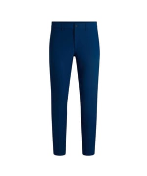 92% Polyester, 8% Elastan. Gewebe: 4-fache Dehnrichtung. Design: Unifarben. Knopfverschluss, Hosenschlitz mit Reißverschluss. Gewebetechnik: Schnell trocknend, wasserabweisend. Gürtelschlaufen, Bügelleicht, Taillierte Bein. Taschenart: 2 Taschen hinten, Eingefasst, Zwei Seitentaschen, Polyester gefüttert, Kartentasche, Eine Münzentasche. Passform: Schmal. Bundhöhe: Mittlere Bundhöhe.