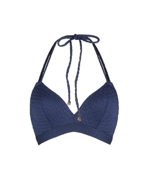 Crazy wild & fun - Diese Serie hat einen sexy Look mit einem einzigartigen Zebradruck. Dieses gepolsterte Bikini-Top ist vorgeformt und hat einen verstellbaren Träger am Nacken.