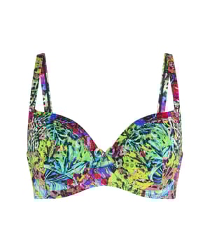 Crazy wild & fun - Deze serie heeft een sexy uitstraling met een unieke zebra print. Deze moulded bikini is voorgevormd, heeft verstelbare schouderbandjes en is voorzien van een beugel. Hierdoor is deze bikini ook zeer geschikt voor de grotere maten.
