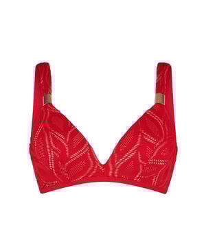 Crazy wild & fun - Diese Serie hat einen sexy Look mit einem einzigartigen Zebradruck. Dieses gepolsterte Bikini-Top ist vorgeformt und hat einen verstellbaren Träger am Nacken.