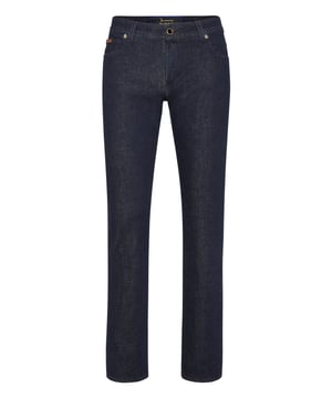 Add something casual and original to your outfit. We suggest these denim 5 pocket pants. Find out more.                                                               Rinse wash denim  Label with Brand sewn on the right rear pocket  Single enamelled metal button  Seams and bar tacks in tone  Fit: Super Straight