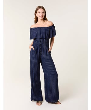 A light, breezy jumpsuit to wear this summer. Team with white trainers and a denim jacket for the perfect everyday look.     