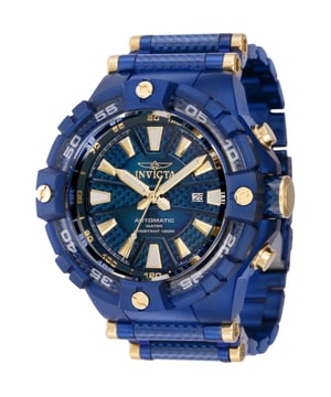 De Invicta 38140 heeft een roestvrijstalen horlogekast van 54 millimeter met een blauwe wijzerplaat.
Dit model wordt aangedreven door een accuraat Automatisch uurwerk.
10 bar waterdicht.
Dit model is onderdeel van de Invicta Bolt collectie.

Inclusief 2 jaar garantie.