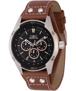 El Invicta 44836 tiene una caja de acero inoxidable de 44 millimetros con una esfera negro.
Esta modelo funciona con un movimiento de Cuarzo preciso.
Resistencia a la presión de aqua de 3 bares.
Este modelo es parte de la colección Invicta Specialty.

2 años de garantía Invicta.