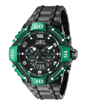 El Invicta 37651 tiene una caja de acero inoxidable de 52 millimetros con una esfera negro.
Esta modelo funciona con un movimiento de Cuarzo preciso.
Resistencia a la presión de aqua de 10 bares.
Este modelo es parte de la colección Invicta Bolt.

2 años de garantía Invicta.