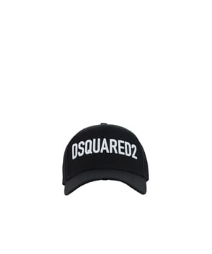 Gorra de beisbol de algodon de Dsquared2.
  Cierre trasero ajustable para un ajuste personalizado.
  Monograma iconico impreso en contraste en la parte delantera.
  Diseno reconocible al instante.
  Accesorio esencial con un caracter fuerte.
  Disenado para hombres.