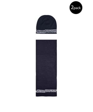 Brand: Armani Exchange
  Gender: Men
  Type: Scarves
  Season: Fall/Winter
  Color: Blue
  Article code: XM000337 AF12274
  Composition: 45% acrylic 5% wool 50% polyamide
  Washing: Hand wash
Material: Knit acrylic