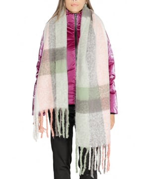 Bufanda de cuadros grises para mujer.
  Perfecto para la temporada de otono/invierno.
  Patron de cuadros sencillo y elegante.
  Hecho de 100% poliester.
  Codigo del articulo: 15298483.
  Lavable a maquina a 30Â°.