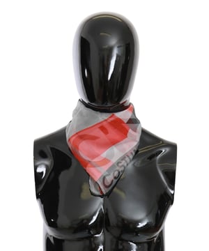 Brand: CoSTUME NATIONAL CNC
  Gender: Men
  Color: Gray and red
  Material: 100% Silk
  Made in Italy
  Size: 65cm x 65cm