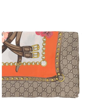 Iconic GG pattern in a multicolor palette
  Made from 100% silk
  Measures 90x90 cm
  Made in Italy
Material: 100% SILK