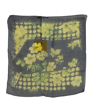 Brand: GF FERRE
  Condition: Brand new with tags
  Gender: Women
  Color: Black yellow
  Material: Silk
  Logo details
  Made in Italy
  Size: 45 cm x 45 cm