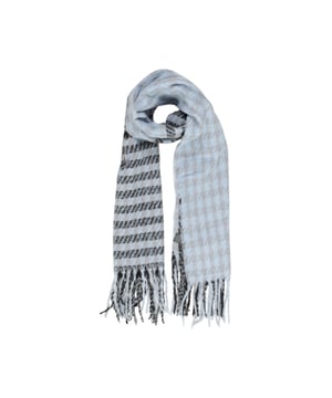 Marca: Solo.
  Genero: Mujeres.
  Tipo: Bufandas.
  Temporada: Otono/Invierno.
  Color: azul.
  Patron: geometrico.
  Codigo del articulo: 15323435.
  Composicion: 100% poliester.
  Lavado: lavar a maquina a 30Â°.