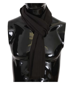 Marca: Dolce & Gabbana.
  Material: 100% lana.
  Color: Rayas marrones.
  Hecho en Italia.
  Detalles del logotipo.
  Tamano: 180cm x 70cm.
  Genero: Hombres.