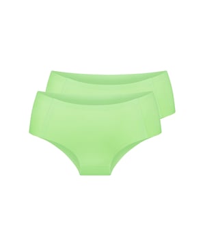 El 1400SH-1 es un nuevo ganador de la colección Daily de LingaDore. Este cómodo nuevo hipster está hecho de microfibra suave y tiene una funda de algodón. Las braguitas se sienten y se llevan como una segunda piel y son invisibles bajo tu ropa. Se empaquetan en pares de 2 piezas y combinan con los colores de la colección de lencería.
