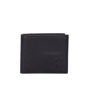 Marca: Calvin Klein.
  Genero: Hombre.
  Tipo: Carteras.
  Temporada: Otono/Invierno.
  Color: negro.
  Cierre: sin cordones.
  Bolsillos: bolsillos interiores.
  Tamano (cm): 11x9x1.5.
  Detalles: compartimentos interiores.
  Composicion: 100% piel.