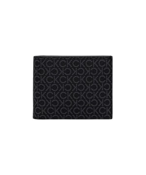 Marca: Calvin Klein.
  Genero: Hombre.
  Tipo: Carteras.
  Temporada: Otono/Invierno.
  Color: negro.
  Tamano (cm): 9.5x11x1.5.
  Codigo del articulo: LV04D1038G.
  Composicion: 51% poliester 49% poliuretano.