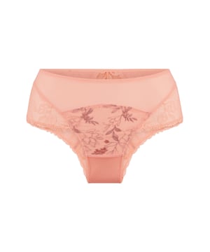 Coral Tones.... Een echte frisse serie voor dit seizoen! Deze romantische serie met veel kant mag niet ontbreken in je collectie. De short is semi-transparant aan de voor- en achterzijde en is afgewerkt met een strik detail met gouden hangertje aan de voorzijde.