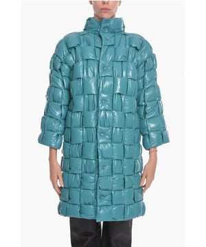 Herbst-Winter, Hellblau, Lange Ärmel, Knöpfe, Gesteppt, Einreihige Jacke, Made in Italy, Trendy, Frontverschluss, 2 Taschen, RAINBOW WORLD, P534079