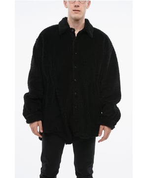 Frühling-Sommer, Schwarz, Knöpfe, Lange Ärmel, Gefüttert, Einreihige Jacke, Made in Italy, Frontverschluss, Öko-Pelz, P655708