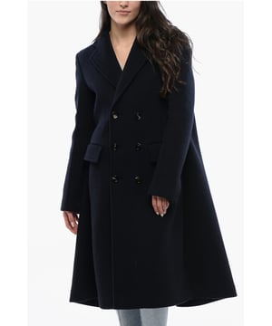 Otoño-Invierno, Azul, 2 bolsillos, Manga larga, Botones, Chaqueta cruzada, Forrada, Bolsillo interior, Bolsillo con solapa, Cierre delantero, P617027