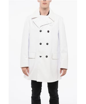 Primavera-Verano, Blanco, Botones, 2 bolsillos, Manga larga, Forrado, Hecho en Italia, Bolsillo con solapa, Cierre delantero, Bolsillo interior, P655819