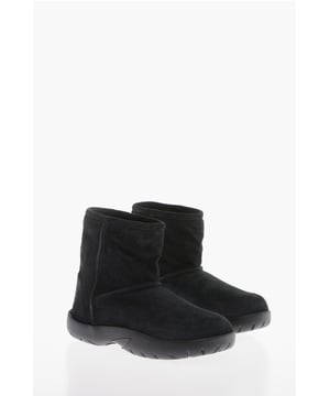 Herfst-winter, Zwart, Rubberen zool, Logo, Suède, Gemaakt in Italië, Ronde neus, Stiksels, KERSTCADEAU, P603563, Beenbreedte: 13 cm