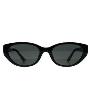 Ray-Ban Oval Womens Polished Black Dark Grey RB4457D Bio Based  Sunglasses are a modern reinterpretation of Ray-Ban's timeless design ethos, where classic lines meet contemporary flair. These sunglasses embody the brandâ€™s authentic heritage with their sleek, polished black frames made from durable plastic, offering a lightweight yet robust feel for everyday wear. The dark grey lenses not only promise exceptional visual clarity but also provide superior protection from harmful rays, making them perfect for sunny adventures. Crafted to complement the confident style of women who embrace both tradition and innovation, these shades balance elegance with edge. With a bridge size of 19 and temples measuring 145, they ensure comfort without compromising on that iconic Ray-Ban cool factor. Whether you're out exploring the city or enjoying a leisurely day at the beach, these sunglasses offer an effortless blend of function and fashion that truly stands the test of time.