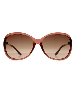 Seksy Butterfly Womens Transparent Brown Brown Gradient N2814  Sunglasses feature metallic temples for a sleek finish and are embellished with Swarovski crystal fine rocks, adding a touch of luxury. They come with polycarbonate lenses that provide 100% UVA/UVB protection, ensuring your eyes stay safe from harmful rays. With high-quality hinges and a filter category 3 rating, they block out over 80% of light, making them perfect for bright outdoor conditions.