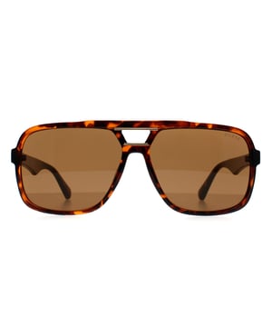 Guess Aviator Heren Donker Havana Bruin GF5125 Zonnebril Maak alledaagse styling gemakkelijk met de GF5125 zonnebril van Guess. Het slanke montuur en de nonchalante elegantie maken hem tot een betrouwbare favoriet voor elke gelegenheid.