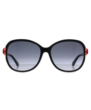 Kate Spade Round Womens Black Grey Gradient Tamera/F/S  Sunglasses exhibit a dynamic frame with a versatile blend of soft curves and defined angles, engineered to provide a secure fit while elevating day-to-day style.
