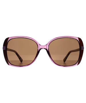 Las gafas de sol Radley Butterfly Womens Crystal Purple Brown Morwenna presentan una montura lisa y elegante con detalles sutiles, ideal para añadir un toque de refinamiento a cualquier atuendo, al tiempo que garantizan comodidad y protección solar.