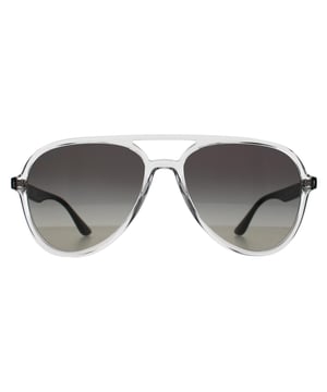 Las gafas de sol Ray-Ban Aviator Unisex Gris Transparente Pulido Gradiente RB4376 son una reinterpretación moderna de la clásica silueta de aviador, diseñadas para llamar la atención con su montura transparente pulida. Infundiendo el legado de estilo atemporal de Ray-Ban con un toque contemporáneo, estas gafas de sol ofrecen un aire de frescura sin esfuerzo. Las lentes grises degradadas no sólo realzan el look, sino que también proporcionan una claridad y protección excepcionales en distintas condiciones de iluminación. Fabricadas en plástico de alta calidad, estas gafas unisex garantizan una gran durabilidad al tiempo que mantienen una increíble sensación de ligereza para ofrecer comodidad durante todo el día. Con un diseño auténtico basado en la herencia y la innovación, son perfectas para quienes aprecian tanto la estética vanguardista como la artesanía de calidad duradera.