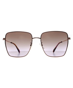Las gafas de sol Moschino Square Womens Rose Gold Violet Gradient MOS072/G/S tienen una montura cuadrada de gran tamaño que desprende un aire glamuroso y vanguardista, perfecto para causar una impresión de vanguardia. La montura metálica de alta calidad es duradera y ligera, lo que garantiza un uso cómodo durante todo el día. Las lentes ofrecen una excelente claridad y una magnífica protección contra los rayos UV, protegiendo sus ojos al tiempo que mejoran su visión.