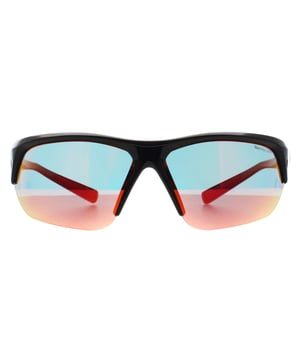 Nike Sport Mens Black Red Mirrored Skylon Ace FQ4684 zonnebrillen bieden superieure UV-bescherming en een lichtgewicht, comfortabele pasvorm, waardoor ze perfect zijn voor mensen met een actieve levensstijl. Met een gestroomlijnd en modern ontwerp zijn ze veelzijdig genoeg om te dragen tijdens sportactiviteiten of casual uitjes, en bieden ze zowel functie als stijl.