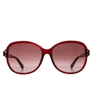 Kate Spade Round Womens Red Pink Gradient Tamera/F/S S Sunglasses vertonen een dynamisch montuur met een veelzijdige mix van zachte rondingen en gedefinieerde hoeken, ontworpen om een goede pasvorm te bieden terwijl het de alledaagse stijl verbetert.