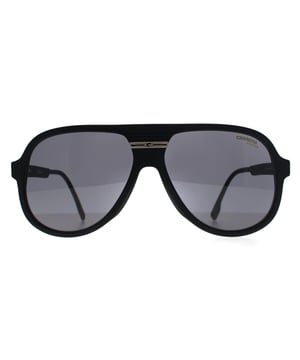 Las gafas de sol Carrera Aviator Unisex Negro Mate Oro Gris C Sport 07/S combinan un atrevido diseño de aviador con detalles deportivos, lo que las hace ideales tanto para el día a día como para un estilo de vida activo. La montura está fabricada en acetato ligero y propionato de celulosa, lo que garantiza su durabilidad y comodidad. Un distintivo logotipo horizontal en la parte frontal añade un toque característico, mientras que la construcción de montura completa proporciona un ajuste seguro.