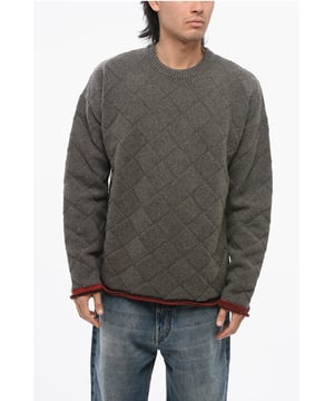 Frühling-Sommer, Grau, Rundhalsausschnitt, Lange Ärmel, Kontraststreifen, Lange Ärmel, Made in Italy, Stretch, P651669