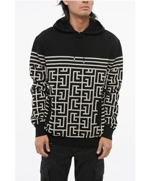 Otoño-Invierno, Negro, Capucha, Bolsillos, Mangas largas, Logotipo, Hecho en Francia, Charm francés, P692674