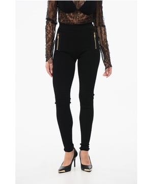 Herbst-Winter, Schwarz, Reißverschluss, Made in Italy, Normale Taille, P692588